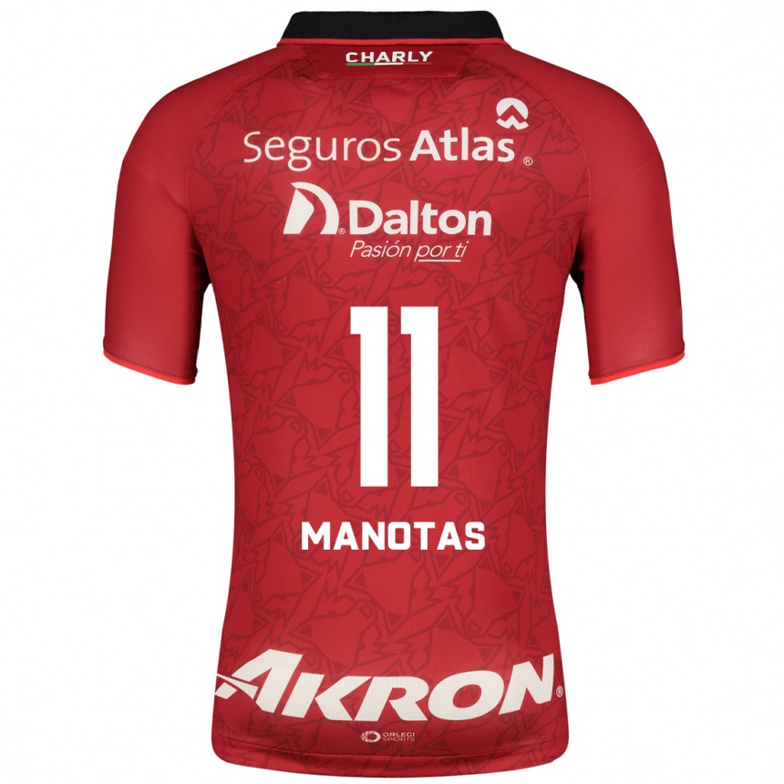 Women Football Mauro Manotas #11 Red Away Jersey 2023/24 T-Shirt