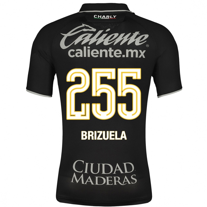 Women Football Juan Brizuela #255 Black Away Jersey 2023/24 T-Shirt