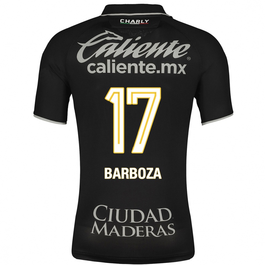 Women Football Marypaz Barboza #17 Black Away Jersey 2023/24 T-Shirt