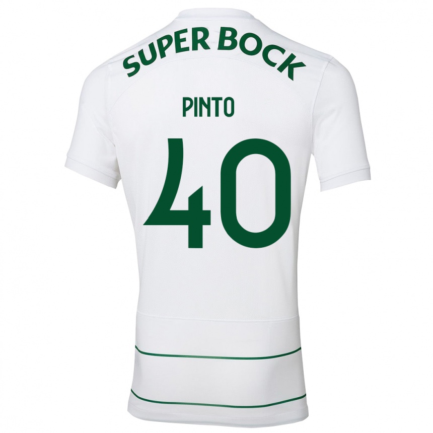 Women Football Rita Pinto De Almeida #40 White Away Jersey 2023/24 T-Shirt