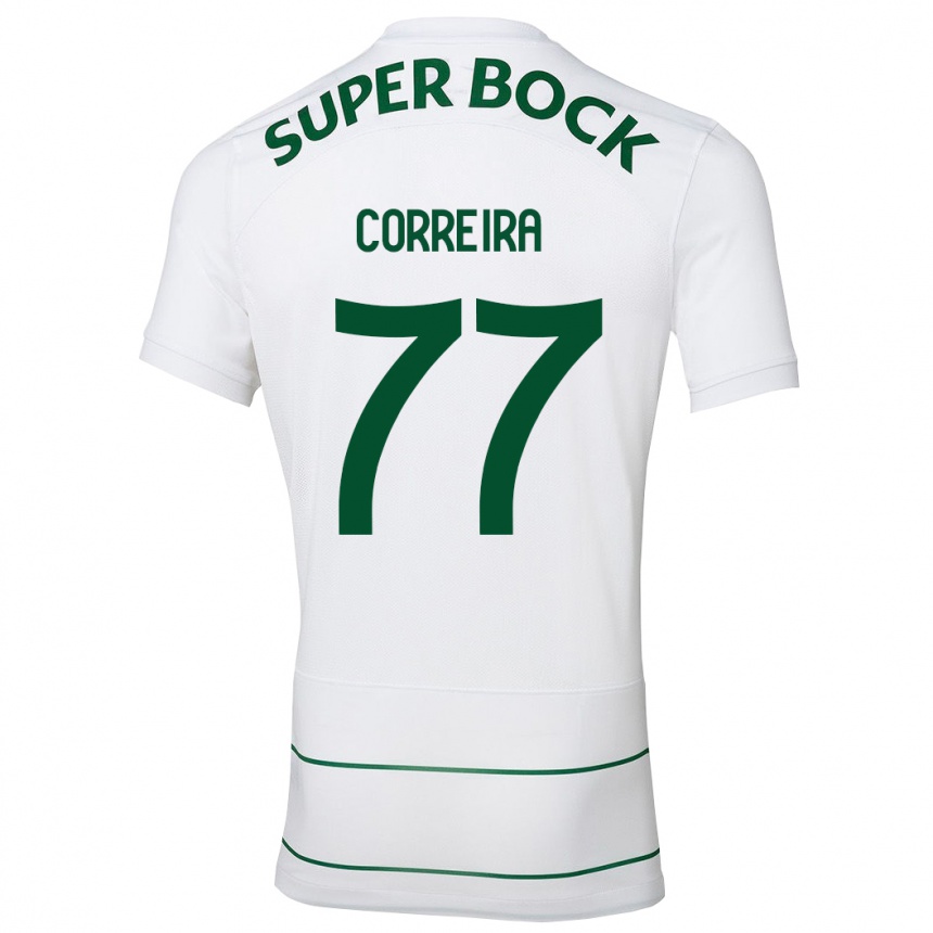 Women Football Alicia Figueiredo Lima Correia #77 White Away Jersey 2023/24 T-Shirt