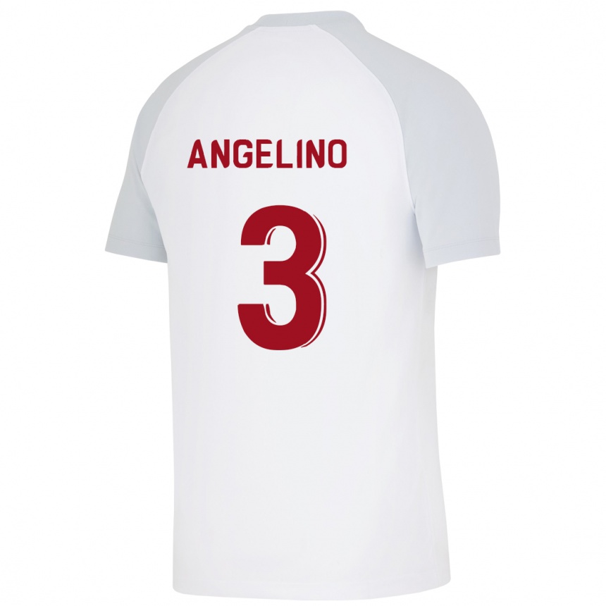 Women Football Angeliño #3 White Away Jersey 2023/24 T-Shirt