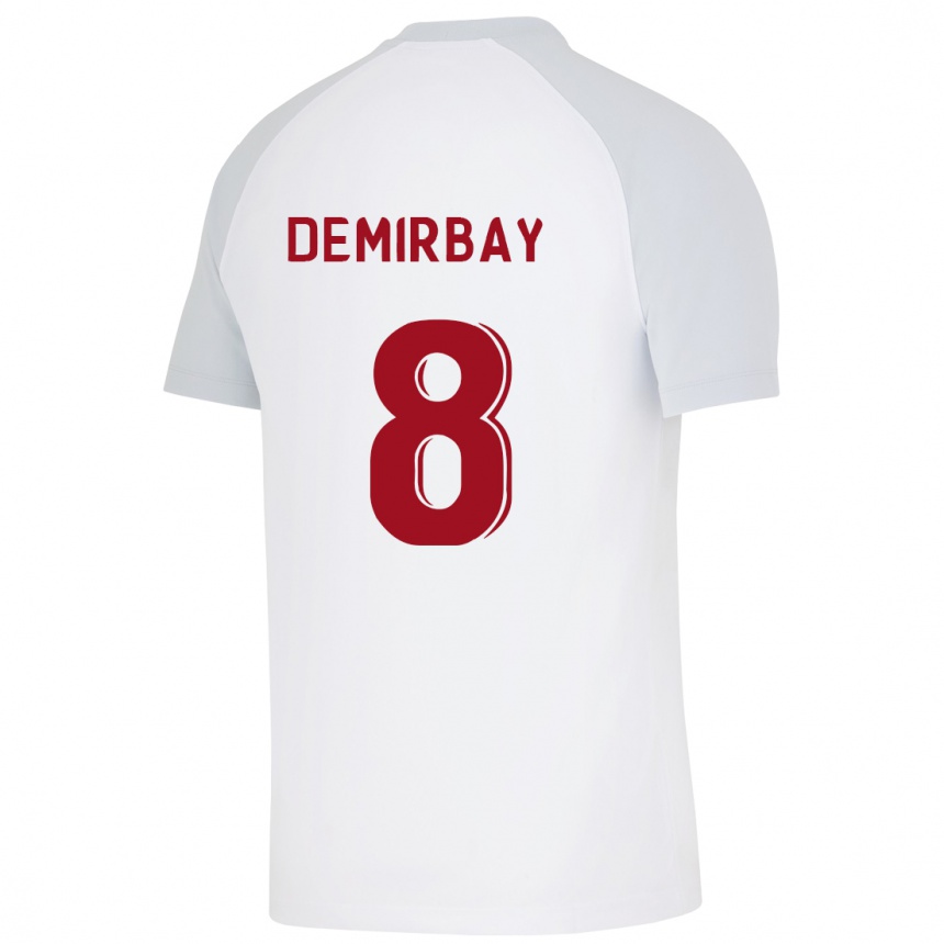 Women Football Kerem Demirbay #8 White Away Jersey 2023/24 T-Shirt