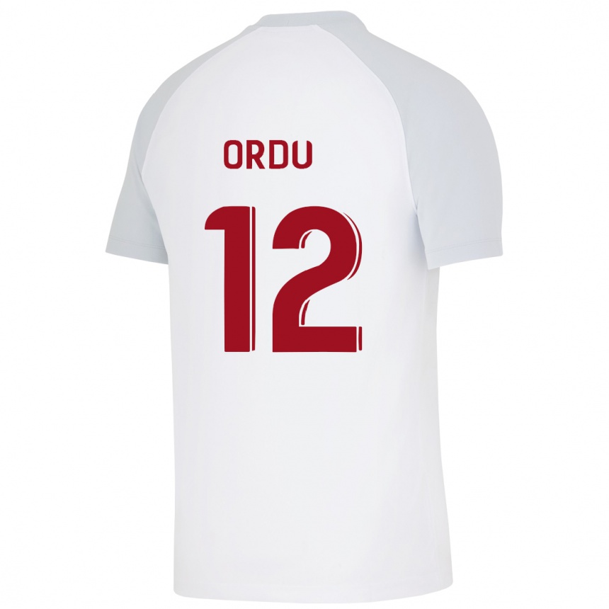 Women Football Atakan Ordu #12 White Away Jersey 2023/24 T-Shirt