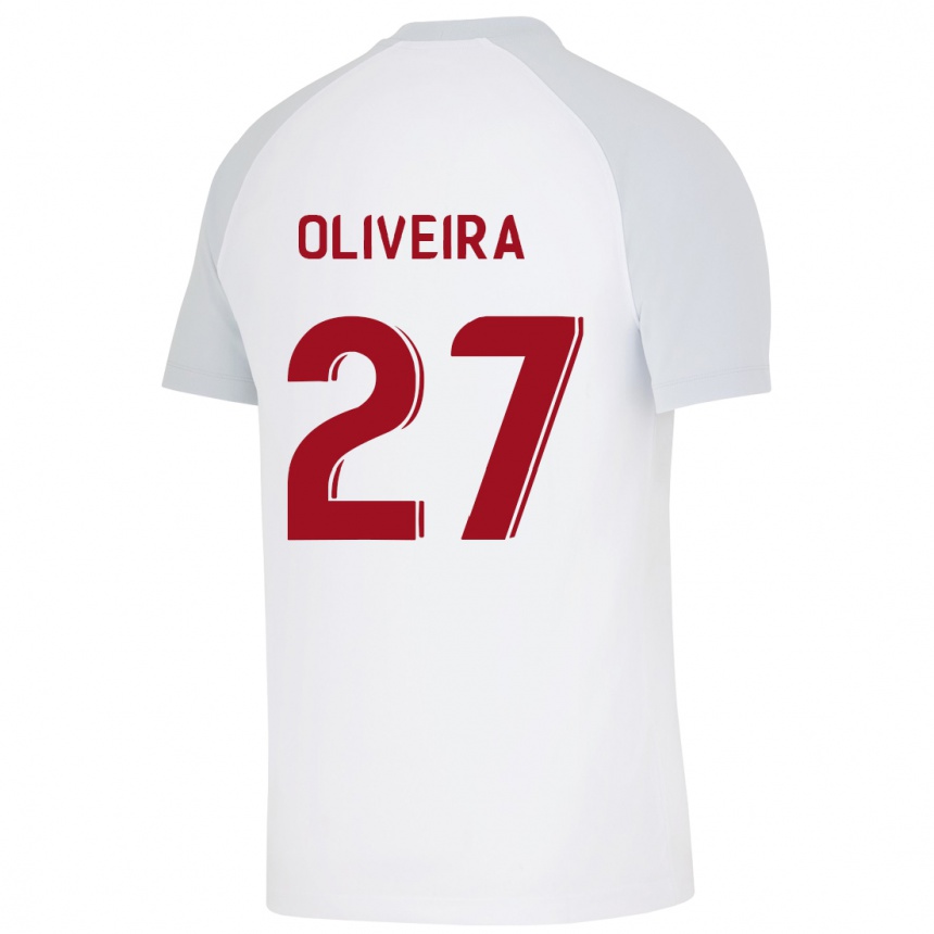 Women Football Sérgio Oliveira #27 White Away Jersey 2023/24 T-Shirt