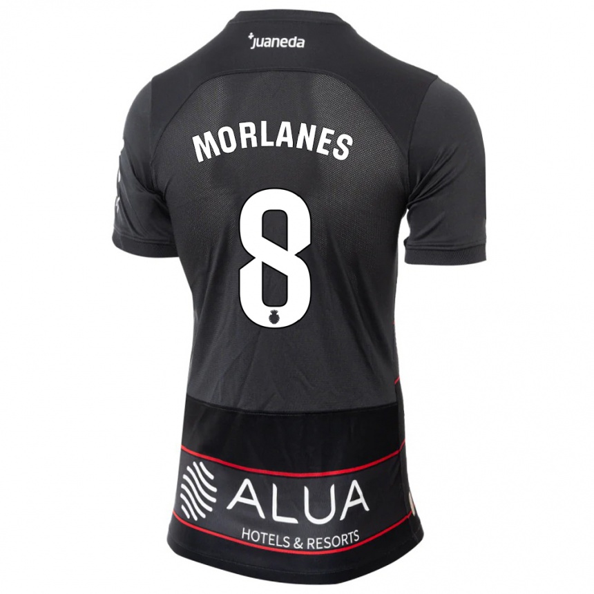 Women Football Manu Morlanes #8 Black Away Jersey 2023/24 T-Shirt