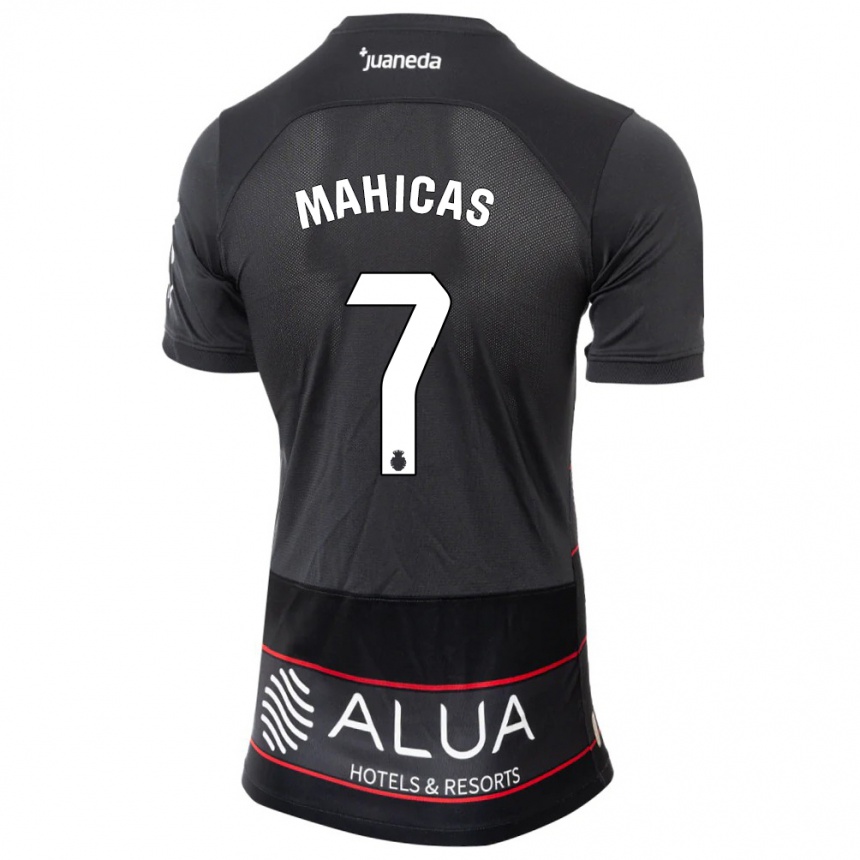 Women Football Julián Mahicas #7 Black Away Jersey 2023/24 T-Shirt
