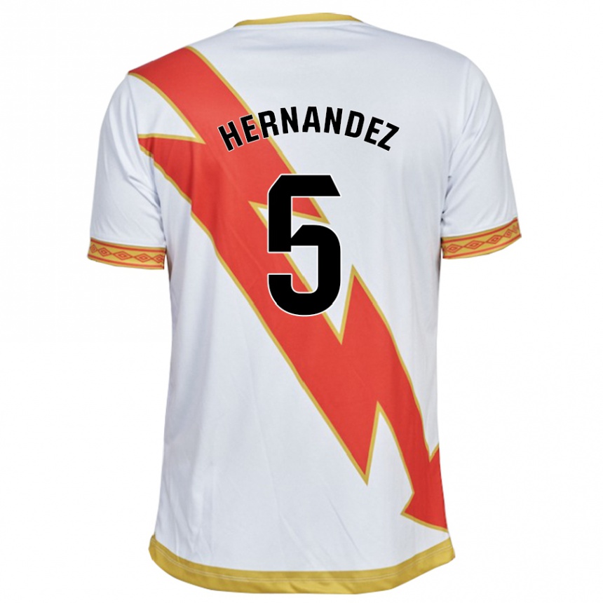 Kids Football Aridane Hernández #5 White Home Jersey 2023/24 T-Shirt