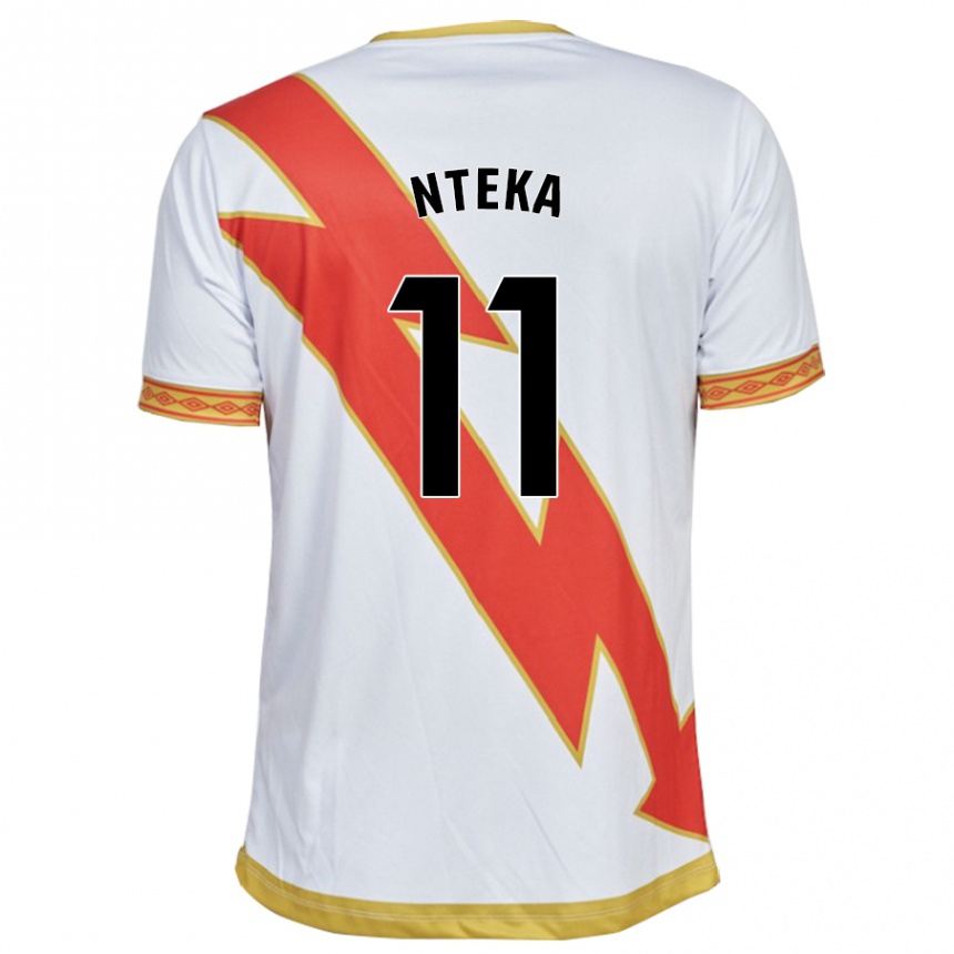 Kids Football Randy Nteka #11 White Home Jersey 2023/24 T-Shirt