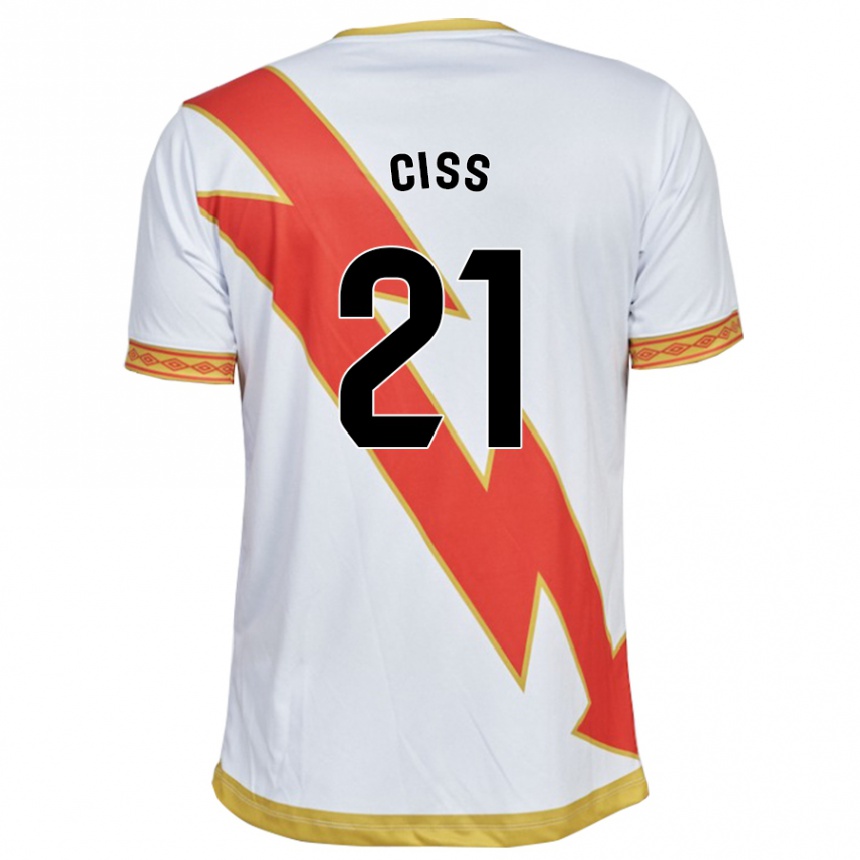 Kids Football Pathé Ciss #21 White Home Jersey 2023/24 T-Shirt