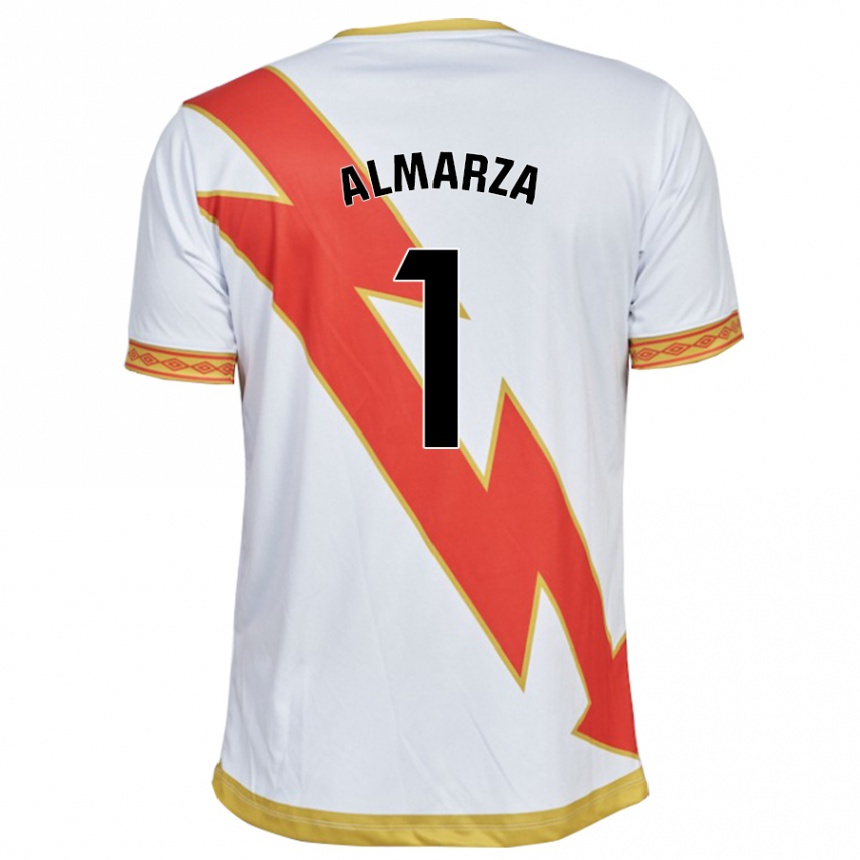 Kids Football Ana Almarza Garrido #1 White Home Jersey 2023/24 T-Shirt