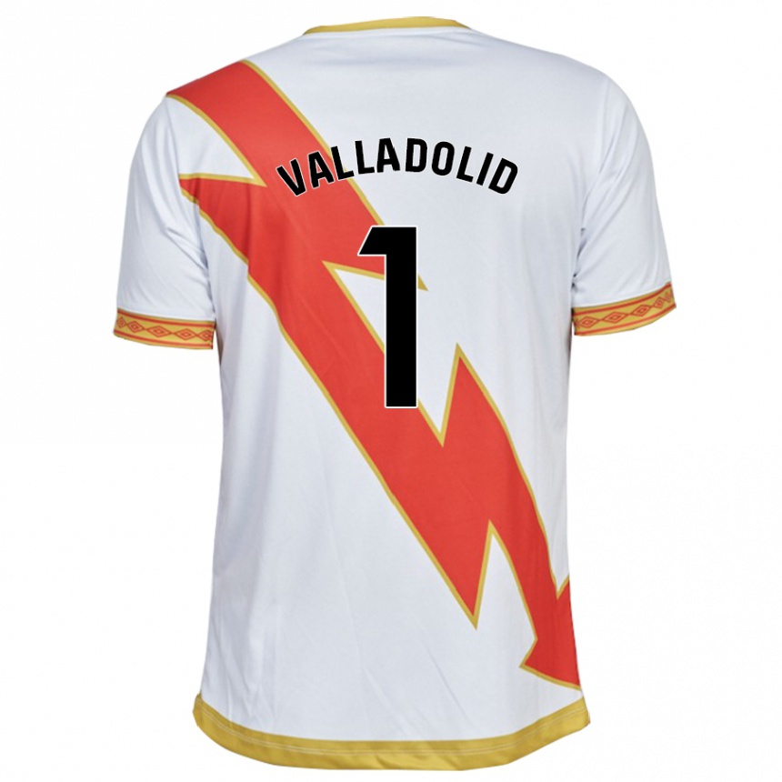 Kids Football Miriam Valladolid Sánchez #1 White Home Jersey 2023/24 T-Shirt