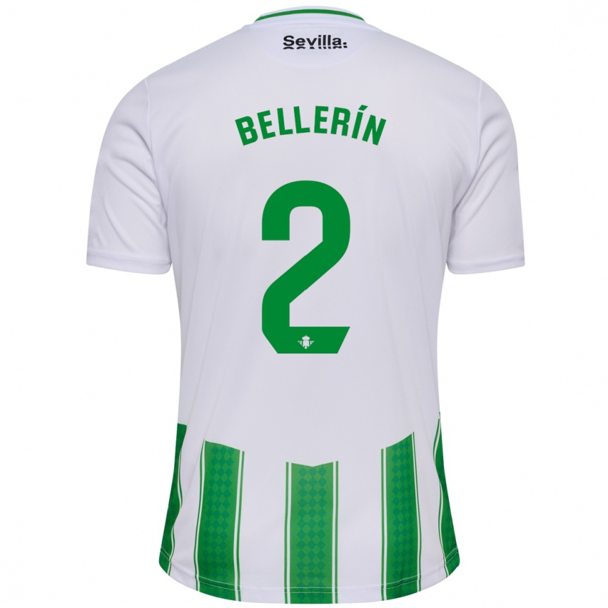 Kids Football Hector Bellerin #2 White Home Jersey 2023/24 T-Shirt