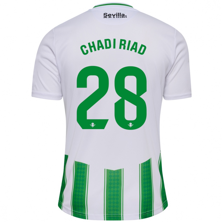 Kids Football Chadi Riad #28 White Home Jersey 2023/24 T-Shirt