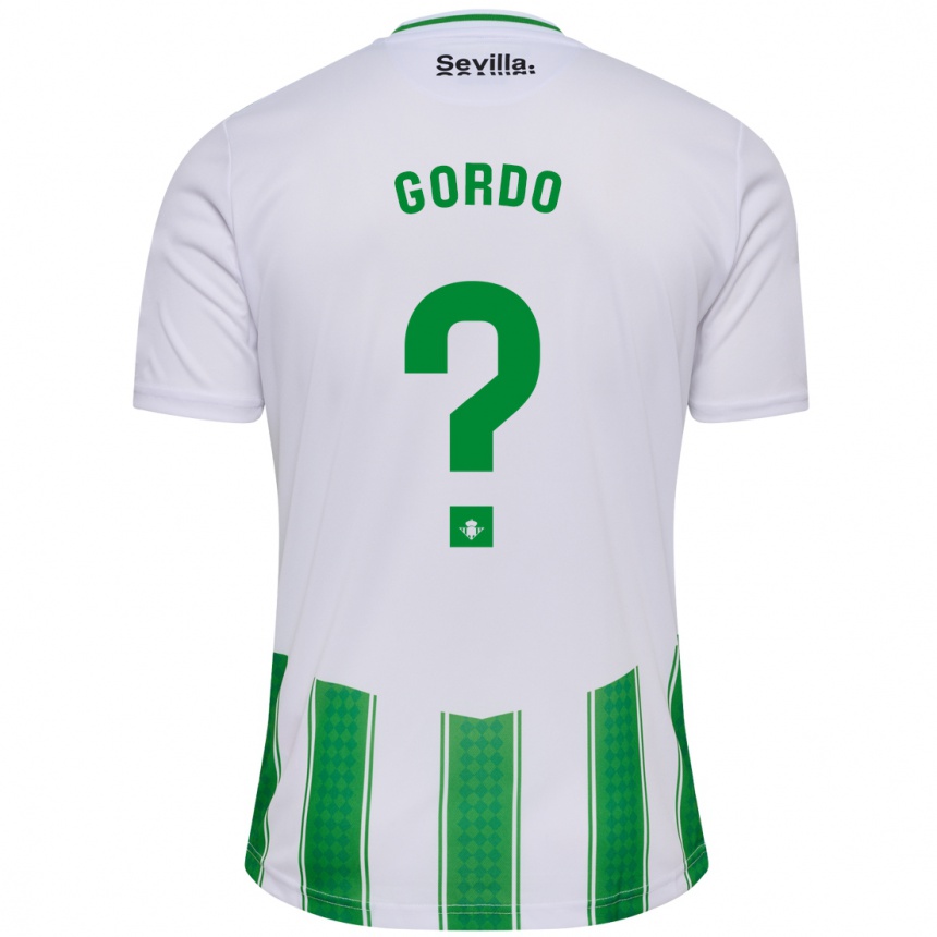 Kids Football Josan Gordo #0 White Home Jersey 2023/24 T-Shirt