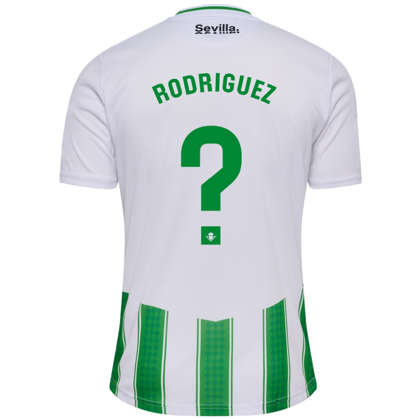 Kids Football Jesús Rodriguez #0 White Home Jersey 2023/24 T-Shirt