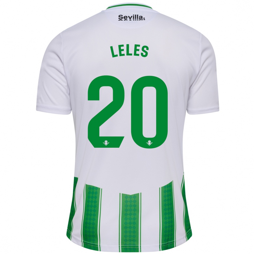 Kids Football María De Los Ángeles Carrión Egido #20 White Home Jersey 2023/24 T-Shirt