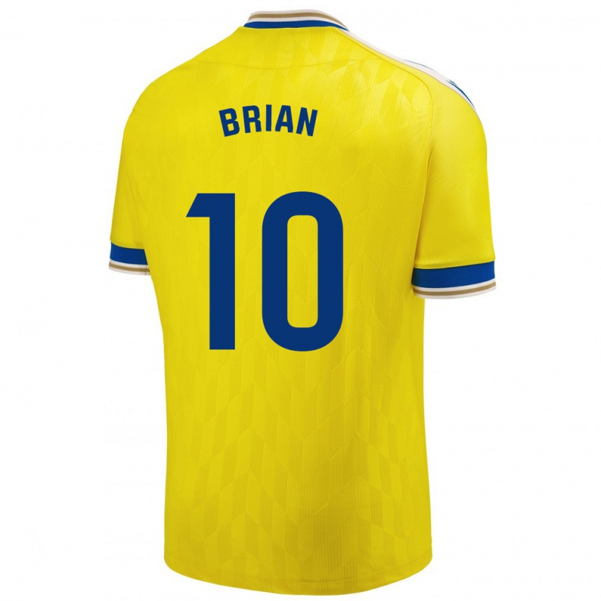 Kids Football Brian Ocampo #10 Yellow Home Jersey 2023/24 T-Shirt