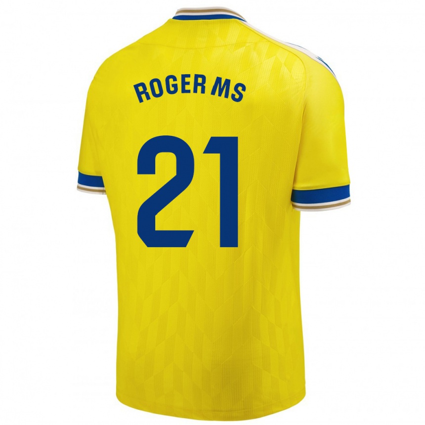 Kids Football Roger Martí #21 Yellow Home Jersey 2023/24 T-Shirt