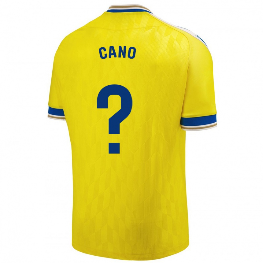 Kids Football Rubén Cano #0 Yellow Home Jersey 2023/24 T-Shirt