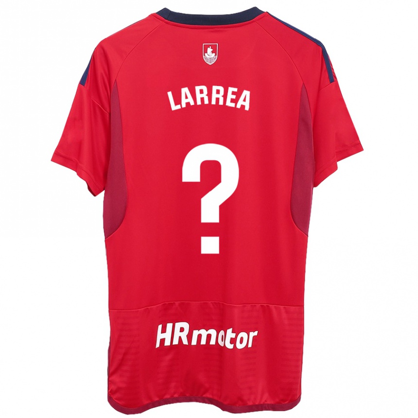 Kids Football Unai Larrea #0 Red Home Jersey 2023/24 T-Shirt
