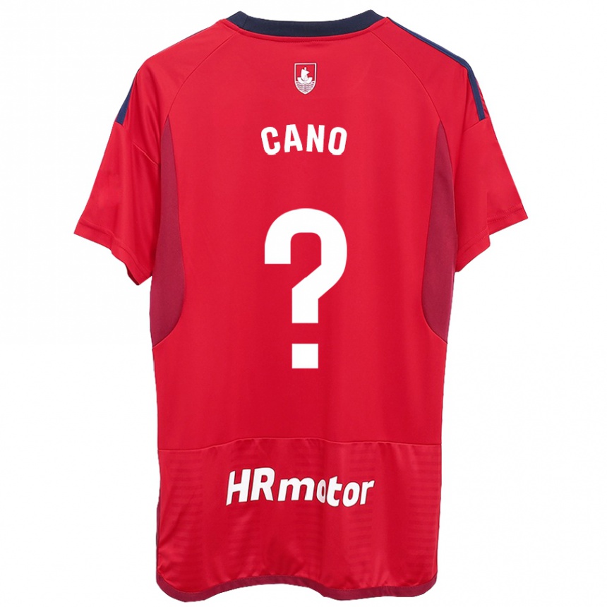 Kids Football Javi Caño #0 Red Home Jersey 2023/24 T-Shirt