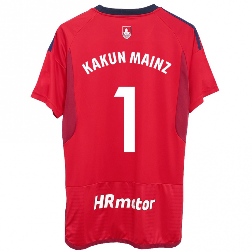 Kids Football Kakun Mainz #1 Red Home Jersey 2023/24 T-Shirt