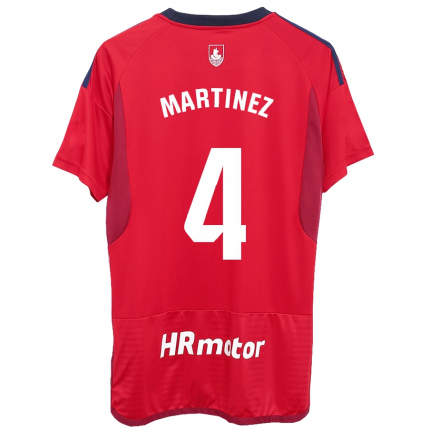 Kids Football Vera Martínez Viota #4 Red Home Jersey 2023/24 T-Shirt