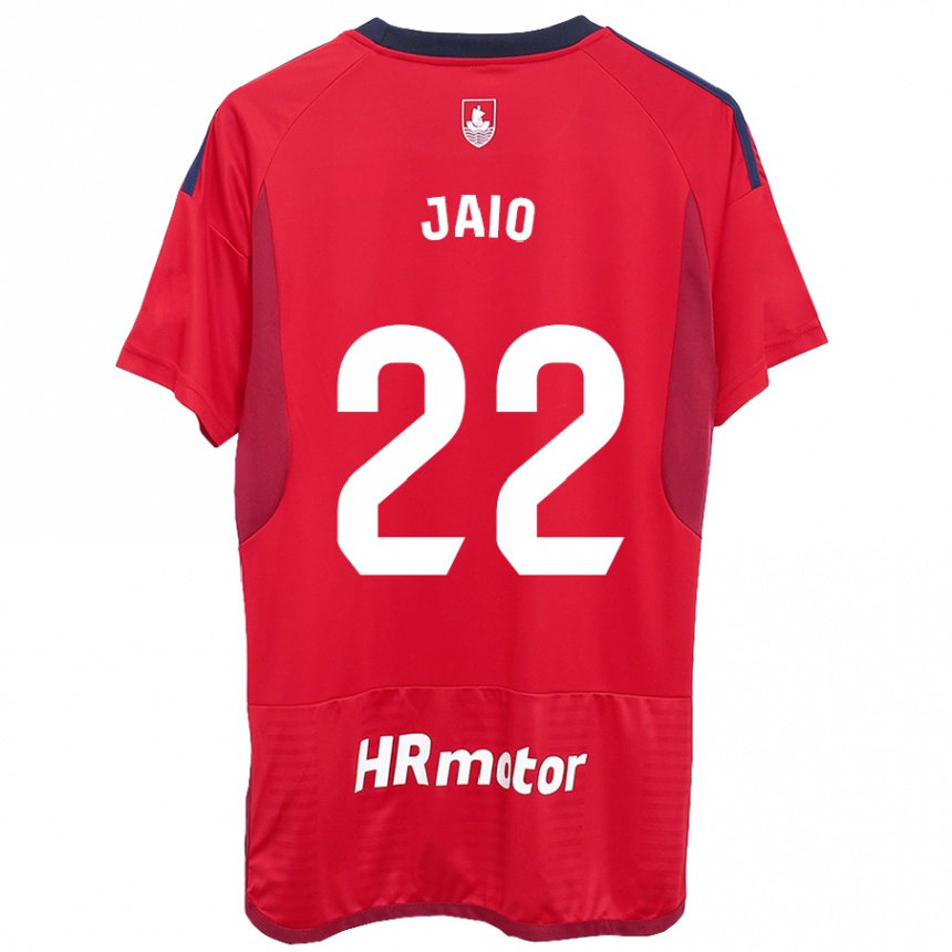 Kids Football Jaione Larraiotz Senosiain #22 Red Home Jersey 2023/24 T-Shirt
