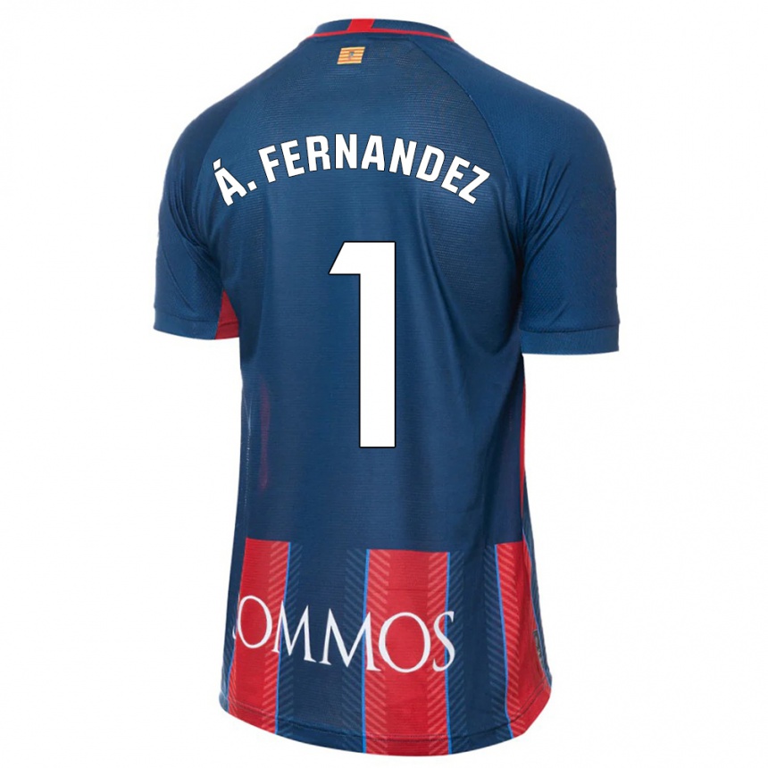 Kids Football Álvaro Fernández #1 Navy Home Jersey 2023/24 T-Shirt