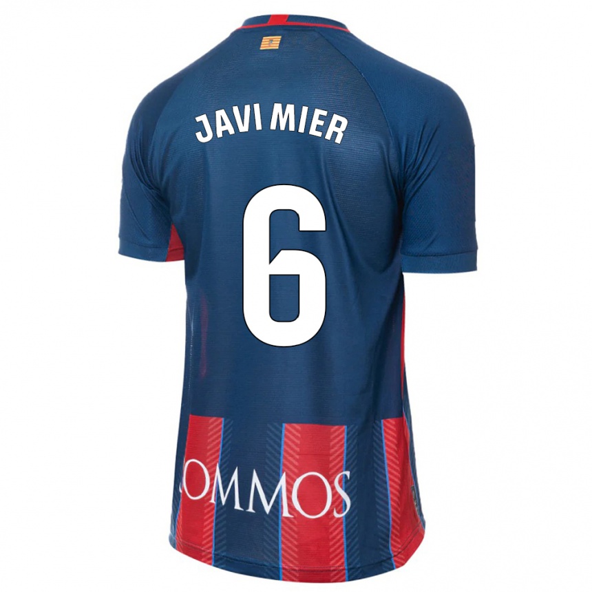 Kids Football Javi Mier #6 Navy Home Jersey 2023/24 T-Shirt