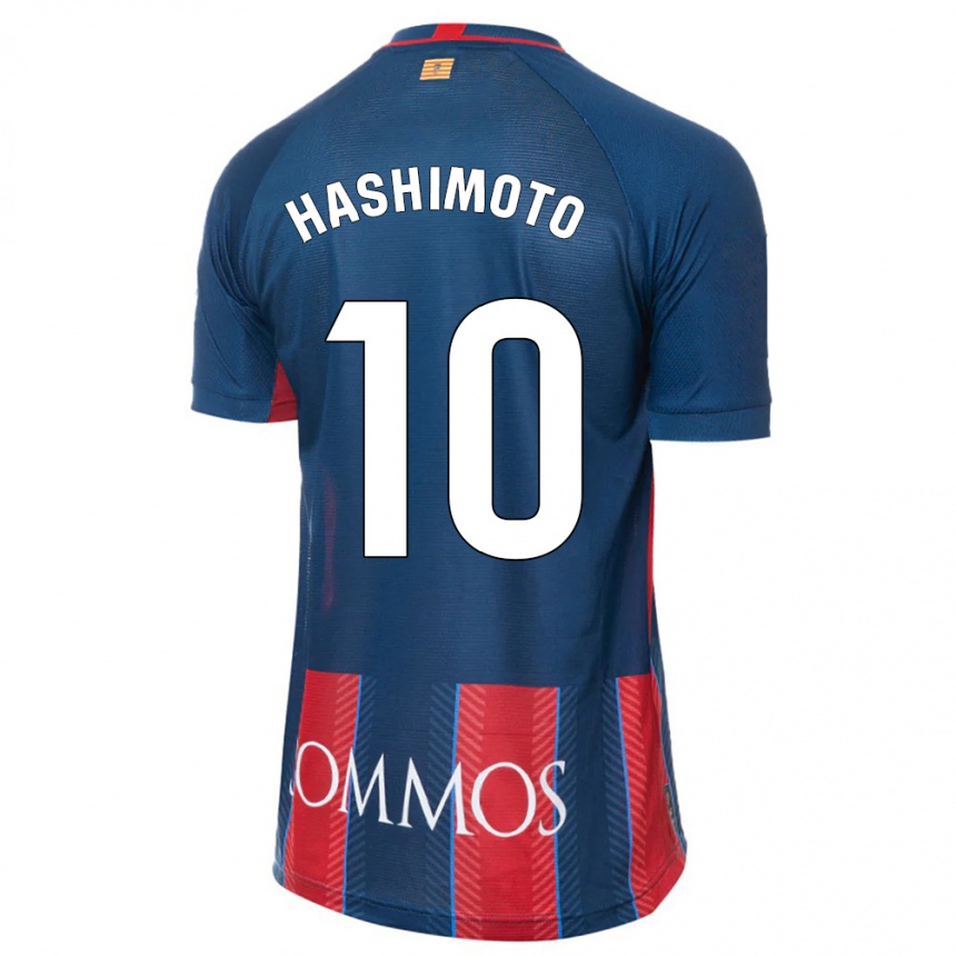 Kids Football Kento Hashimoto #10 Navy Home Jersey 2023/24 T-Shirt