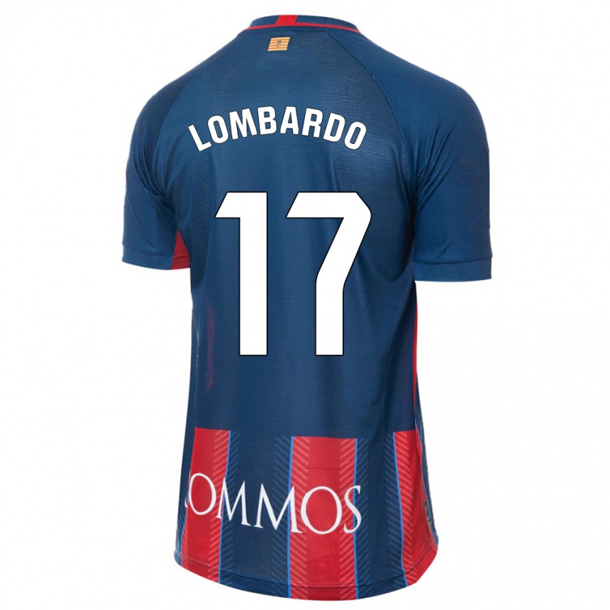 Kids Football Enzo Lombardo #17 Navy Home Jersey 2023/24 T-Shirt