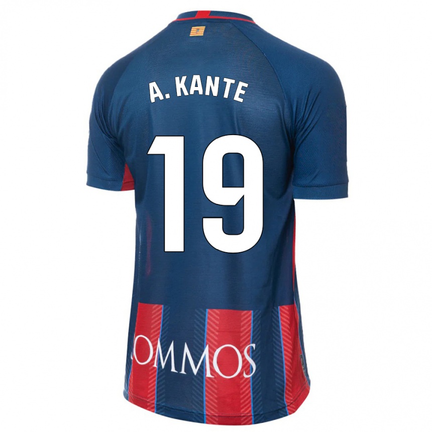 Kids Football Abou Kanté #19 Navy Home Jersey 2023/24 T-Shirt