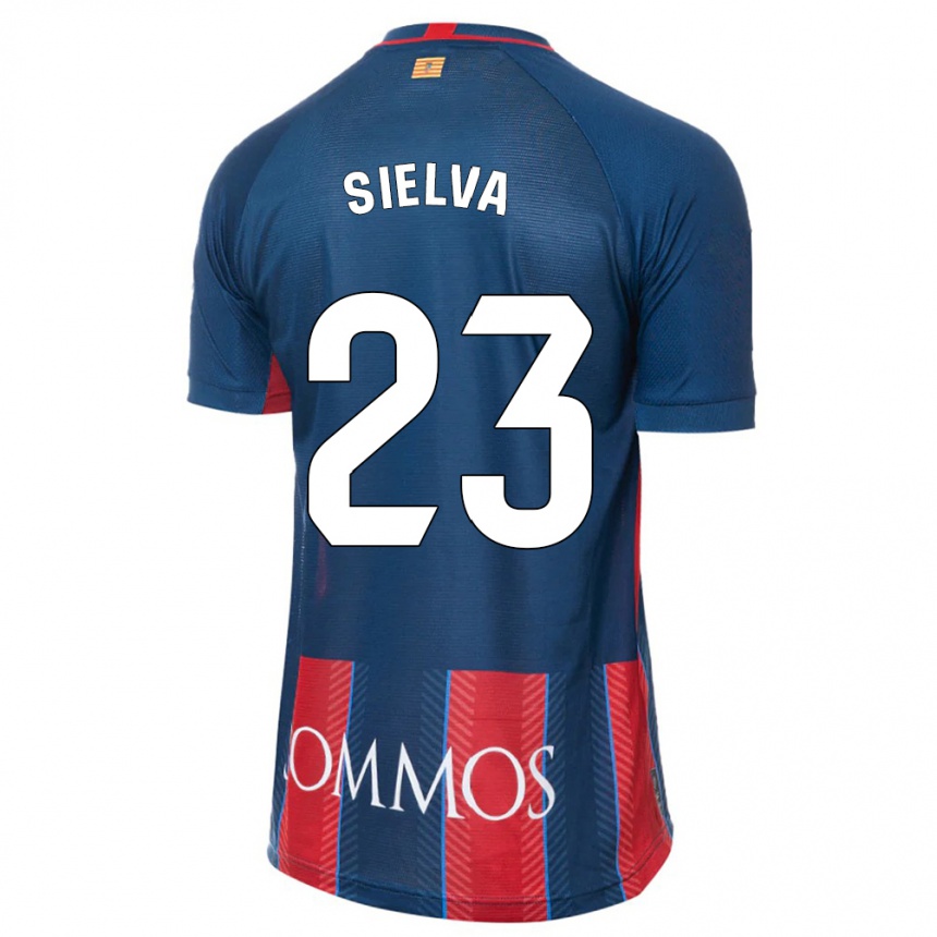 Kids Football Óscar Sielva #23 Navy Home Jersey 2023/24 T-Shirt