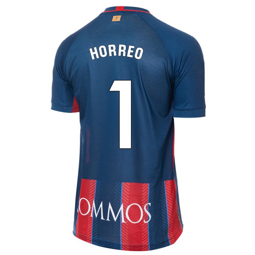 Kids Football Berto Hórreo #1 Navy Home Jersey 2023/24 T-Shirt