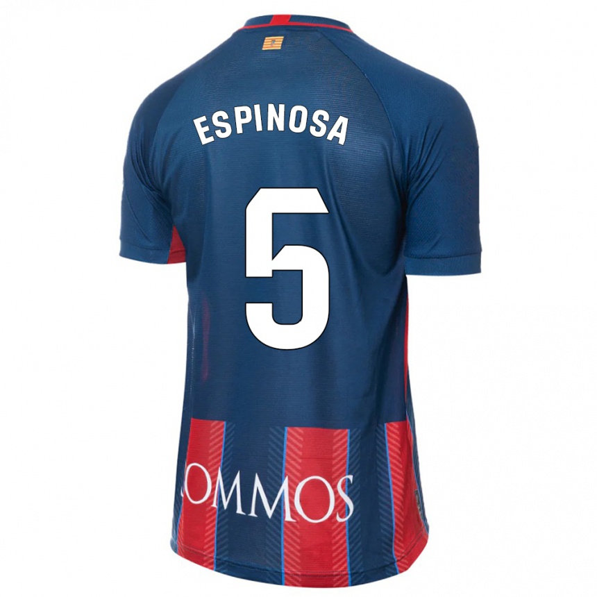 Kids Football Diego Espinosa #5 Navy Home Jersey 2023/24 T-Shirt