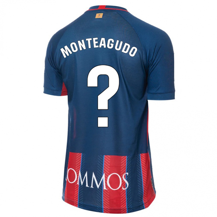 Kids Football Miguel Monteagudo #0 Navy Home Jersey 2023/24 T-Shirt