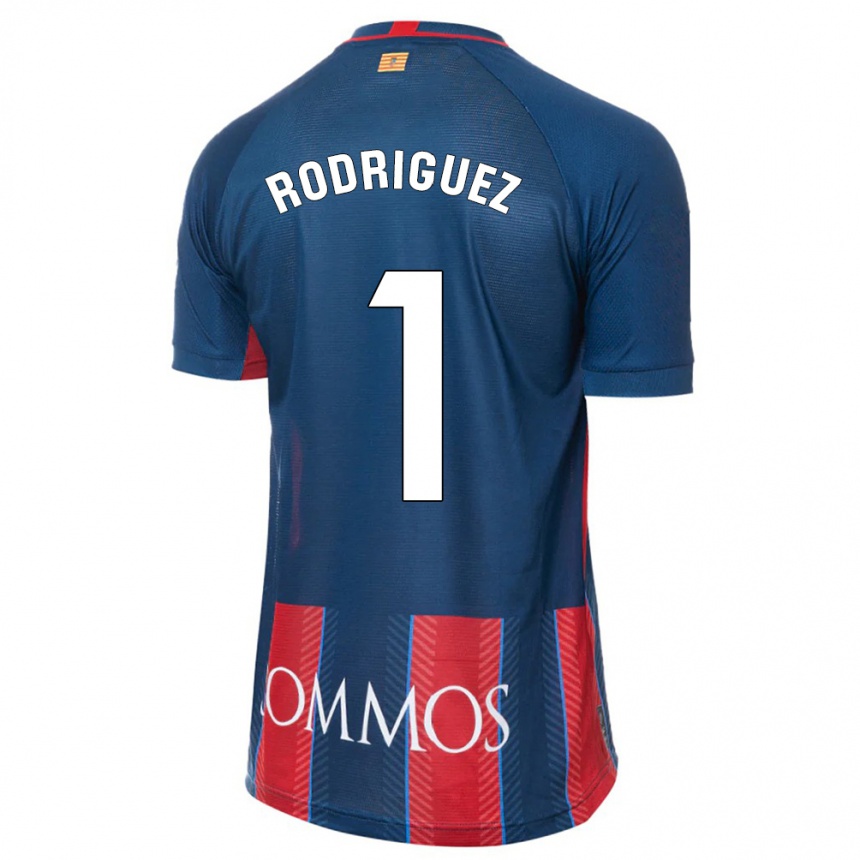 Kids Football Nuria Rodríguez #1 Navy Home Jersey 2023/24 T-Shirt