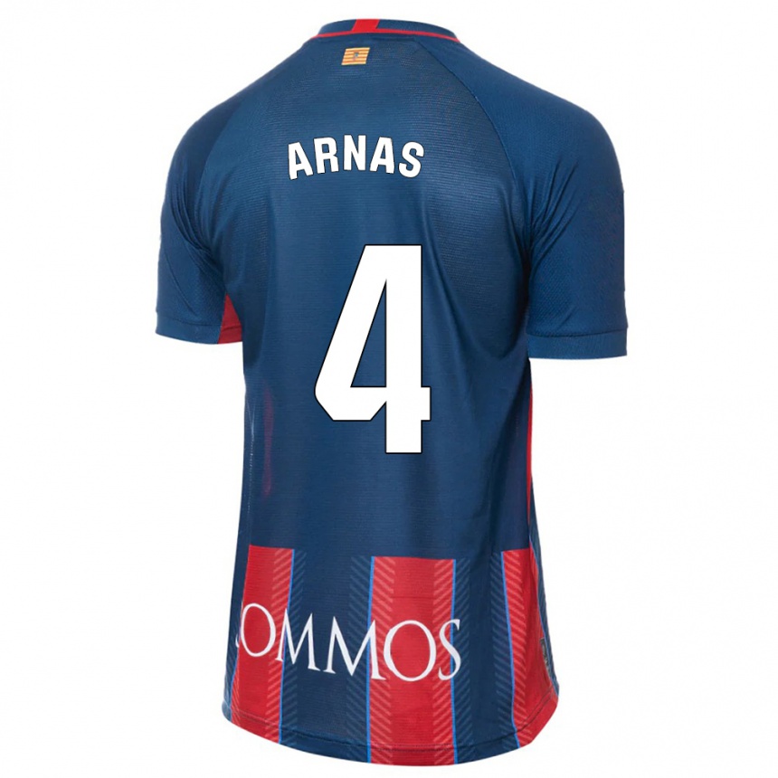 Kids Football Iris Arnas #4 Navy Home Jersey 2023/24 T-Shirt