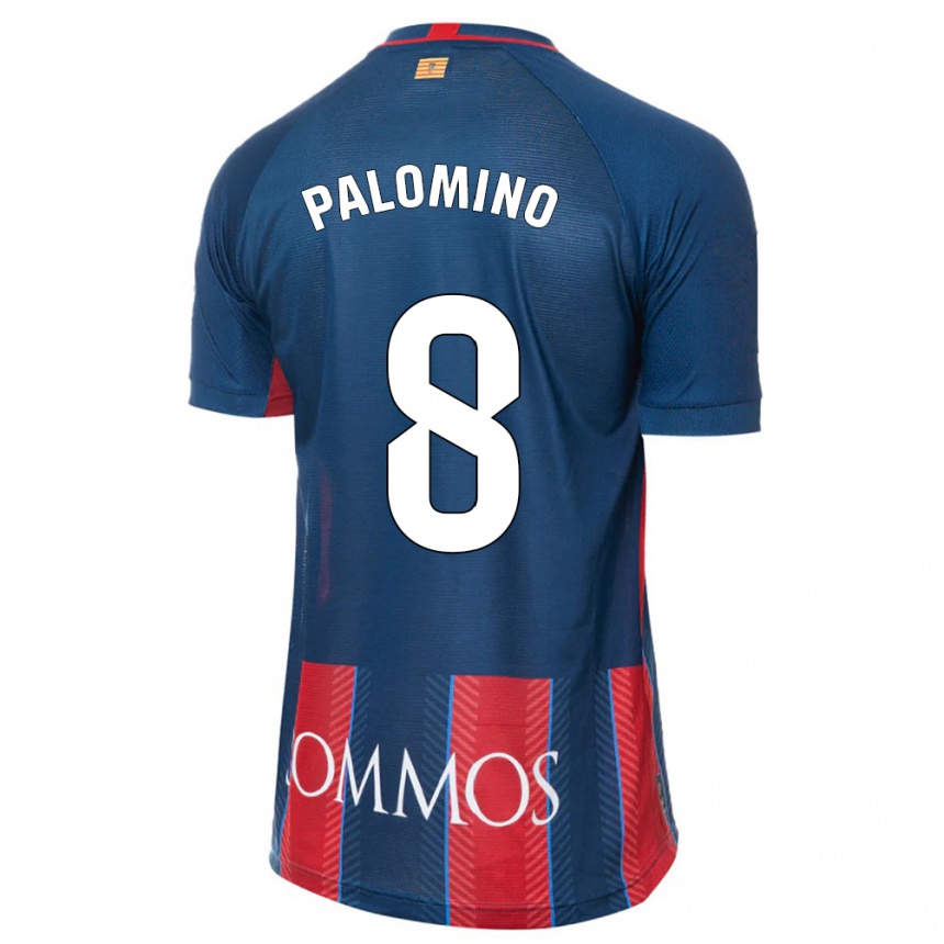 Kids Football Laura Palomino #8 Navy Home Jersey 2023/24 T-Shirt