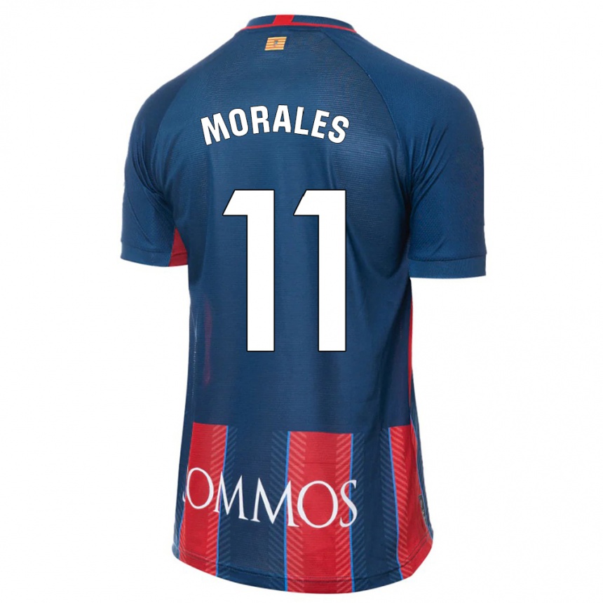 Kids Football Carolina Morales #11 Navy Home Jersey 2023/24 T-Shirt