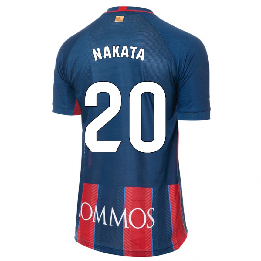 Kids Football Yuki Nakata #20 Navy Home Jersey 2023/24 T-Shirt