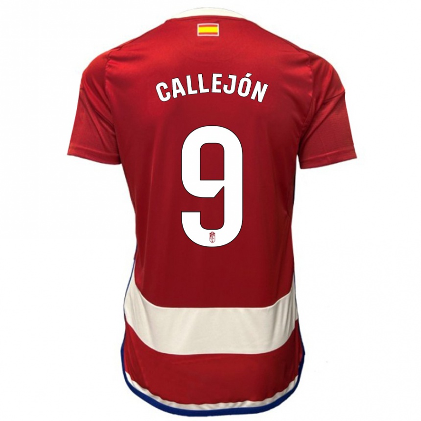 Kids Football José Callejón #9 Red Home Jersey 2023/24 T-Shirt