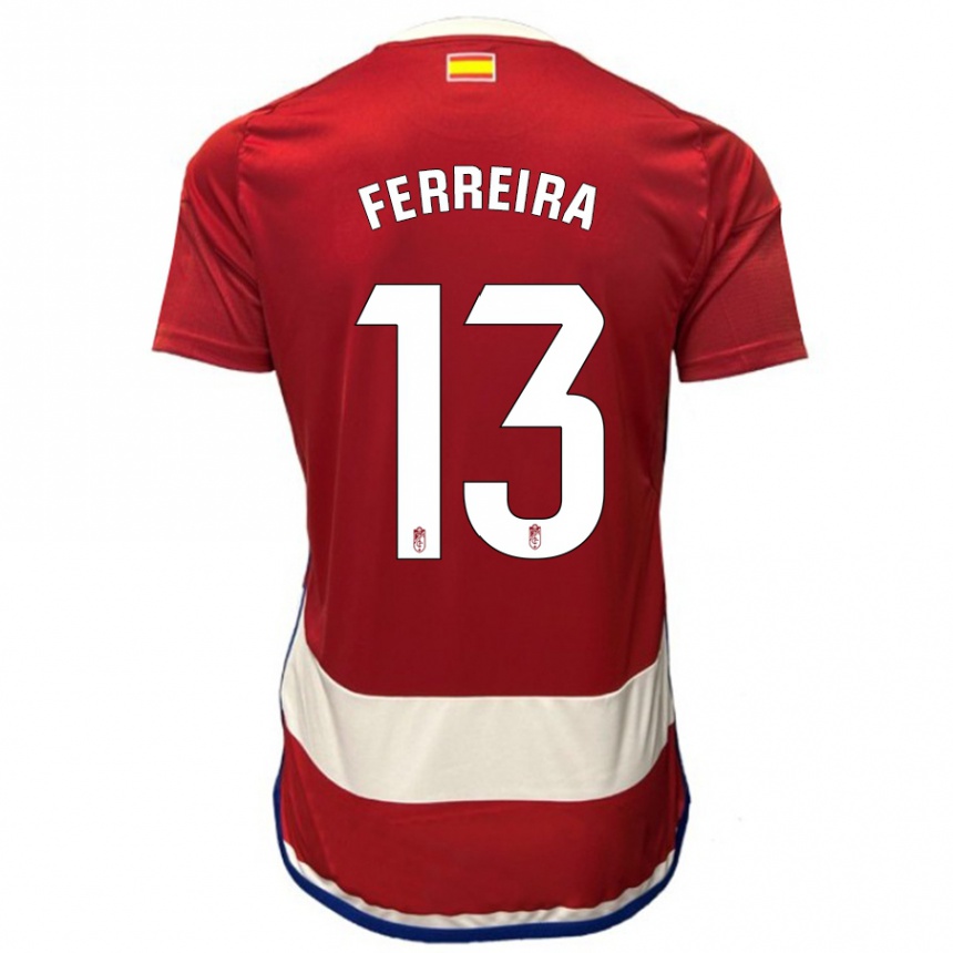 Kids Football André Ferreira #13 Red Home Jersey 2023/24 T-Shirt