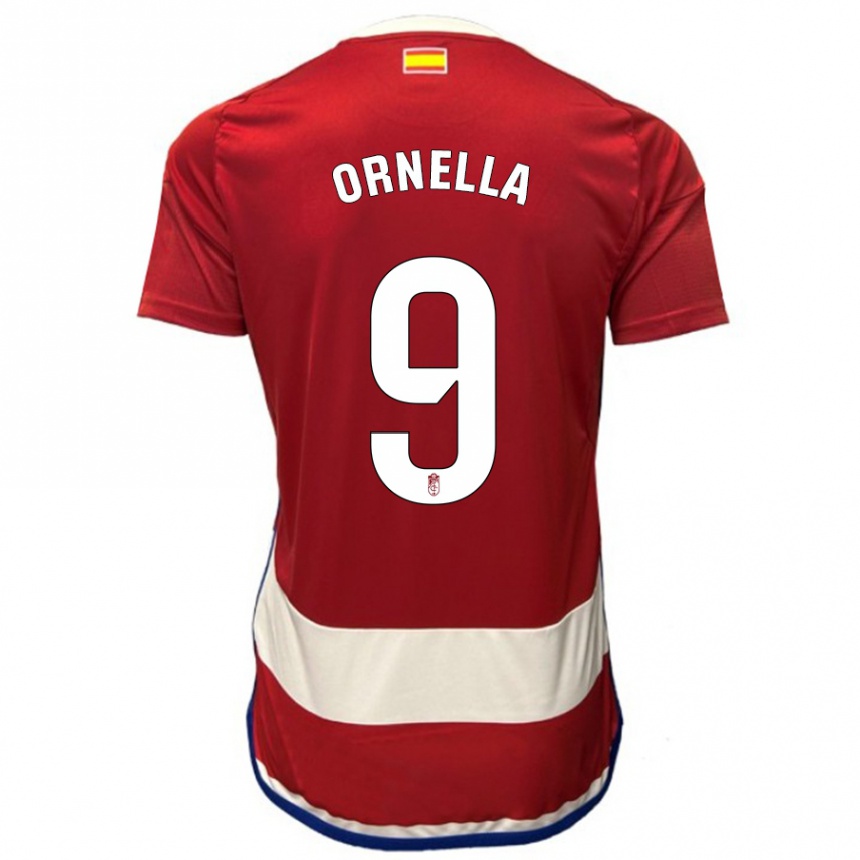 Kids Football Ornella María Vignola Cabot #9 Red Home Jersey 2023/24 T-Shirt