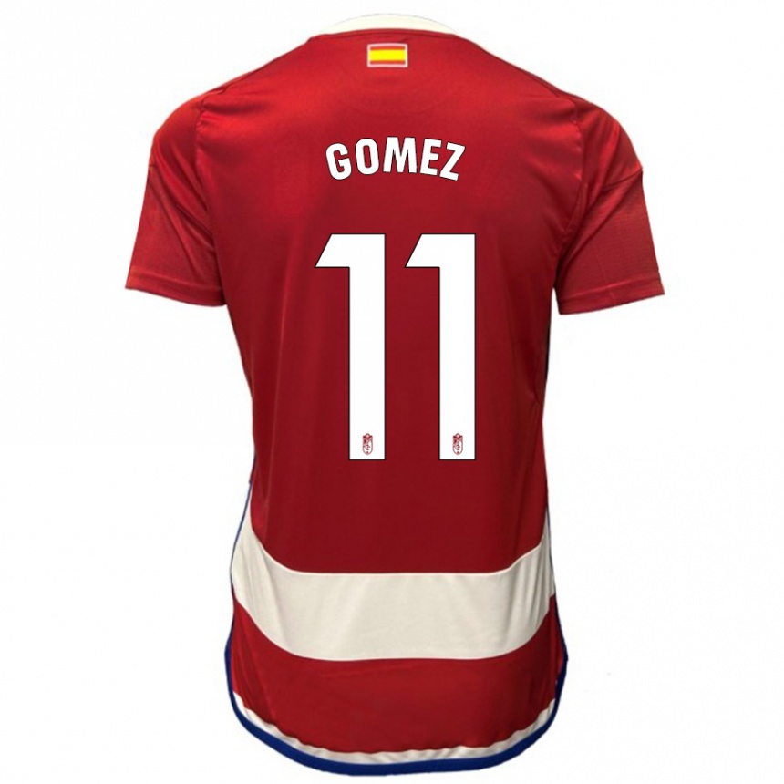 Kids Football Andrea Gómez #11 Red Home Jersey 2023/24 T-Shirt