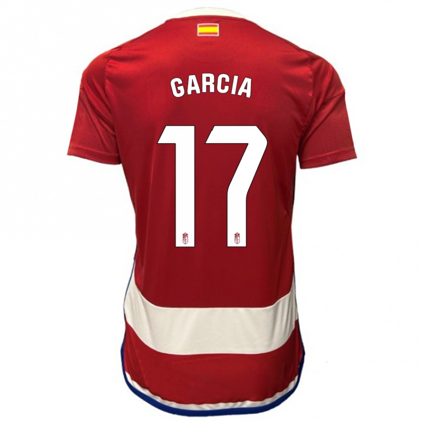 Kids Football Naima García #17 Red Home Jersey 2023/24 T-Shirt