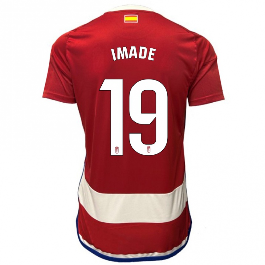 Kids Football Edna Imade #19 Red Home Jersey 2023/24 T-Shirt