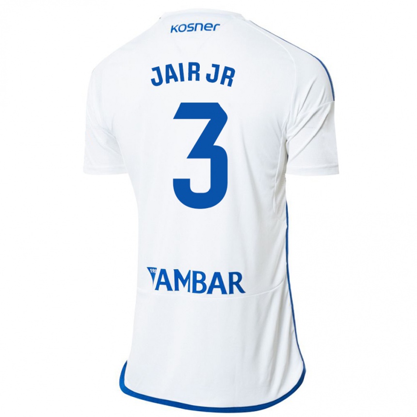 Kids Football Jair Amador #3 White Home Jersey 2023/24 T-Shirt